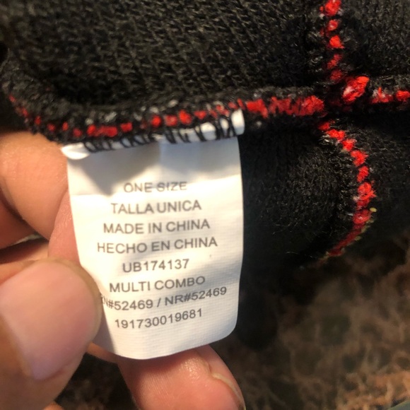 Naughty or Nice Reverse Sequin Smiley Emoji Holiday Beanie Pom Pom Hat One Size - Picture 15 of 16